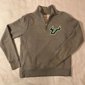 League USF Logo Quarter-Zip Sweatshirt